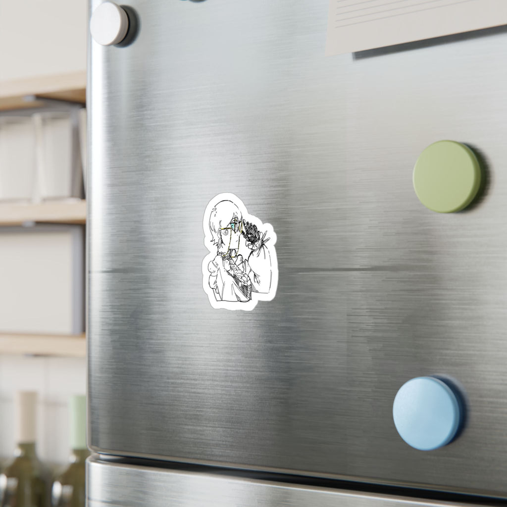 Anime Line Art Character Vinyby; in3esketch l Sticker — Stylish Kiss-Cut Decal