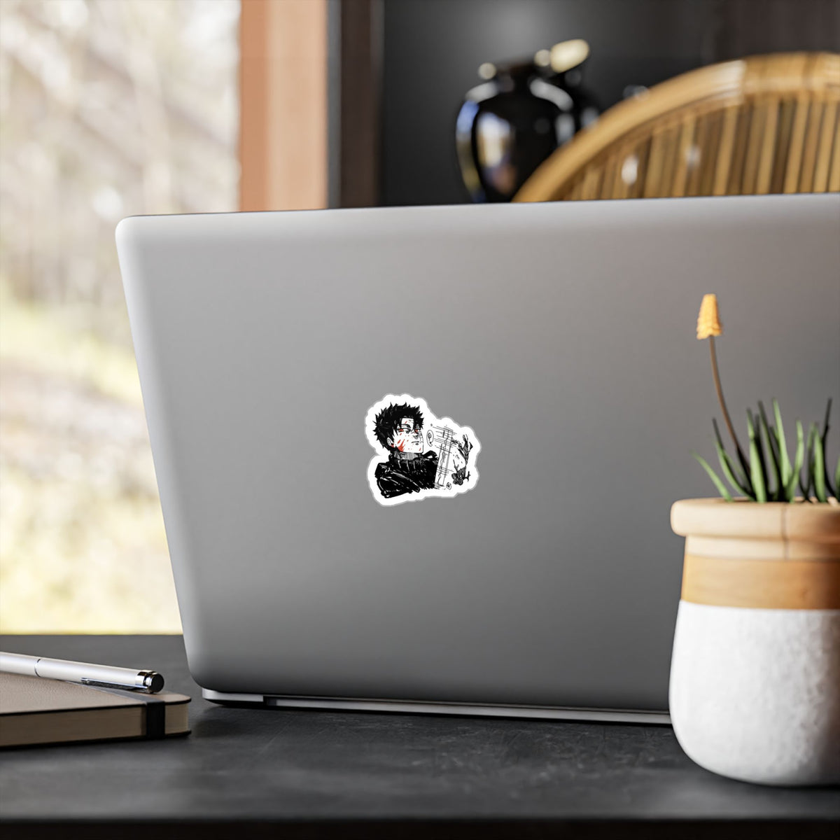 Chihiro fanart by; in3e sketch Kiss-Cut Vinyl Decal — Stormy Shinobi Character Sticker for Laptops, Water Bottles & Car Windows