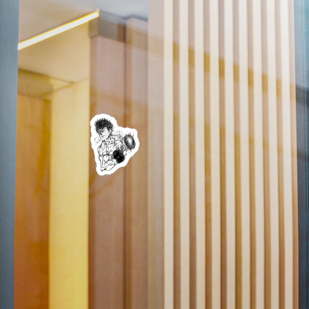 Ippo fanart by; in3e sketch Kiss-Cut Vinyl Decal — Dynamic Fighter Sticker
