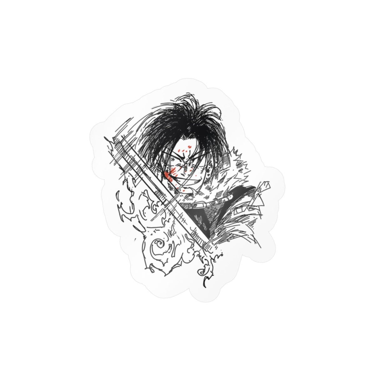 Genichi Sojo fanart by ; in3e sketch Kiss-Cut Vinyl Sticker