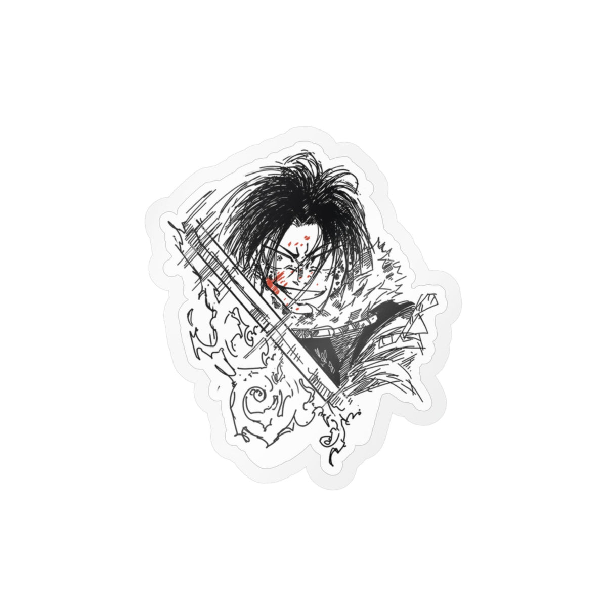 Genichi Sojo fanart by ; in3e sketch Kiss-Cut Vinyl Sticker